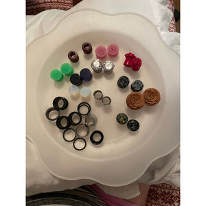 Women's Unbranded Assorted Multi-color Ear Gauges & Plugs Collection